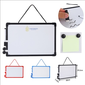 Hanging Double-Sided Dry Erase Whiteboard with Marker & Magnets